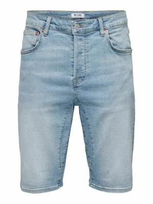 Szorty jeansowe Only & Sons jasnoniebieski denim