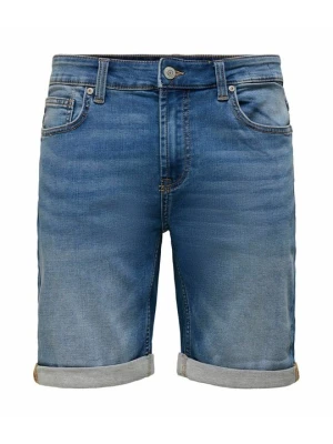 Szorty jeansowe Only & Sons niebieski denim
