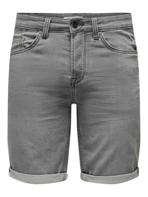 Szorty jeansowe Only & Sons szary