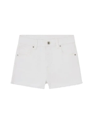 Szorty jeansowe Pepe Jeans biały