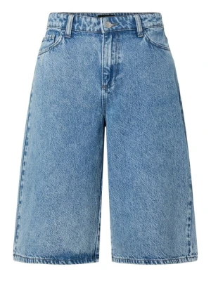 Szorty jeansowe Pieces niebieski denim