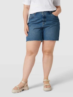 Szorty jeansowe PLUS SIZE z efektem znoszenia model ‘ORIGINAL SHORT’ Levi’s® Plus