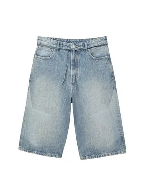 Szorty jeansowe PULL&BEAR niebieski denim