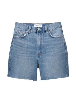 Szorty jeansowe PULL&BEAR niebieski denim