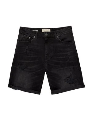 Szorty jeansowe PULL&BEAR czarny
