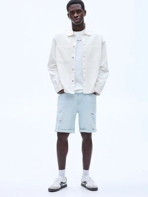 Szorty jeansowe PULL&BEAR jasnoniebieski denim