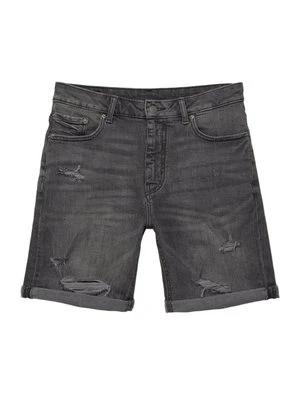 Szorty jeansowe PULL&BEAR czarny melanż
