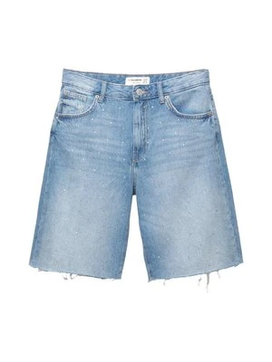 Szorty jeansowe PULL&BEAR niebieski denim