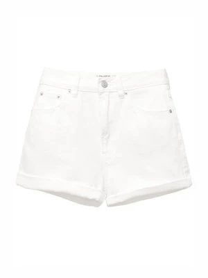 Szorty jeansowe PULL&BEAR biały