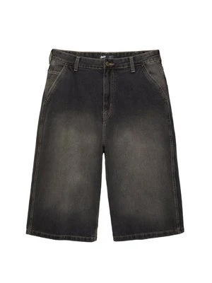 Szorty jeansowe PULL&BEAR czarny