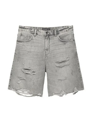 Szorty jeansowe PULL&BEAR ciemnoszary