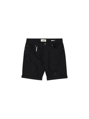 Szorty jeansowe PULL&BEAR czarny