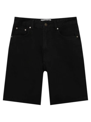 Szorty jeansowe PULL&BEAR czarny