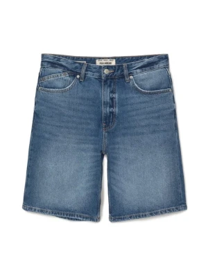 Szorty jeansowe PULL&BEAR granatowy