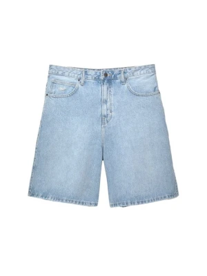 Szorty jeansowe PULL&BEAR niebieski denim