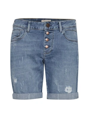 Szorty jeansowe PULZ jasnoniebieski denim