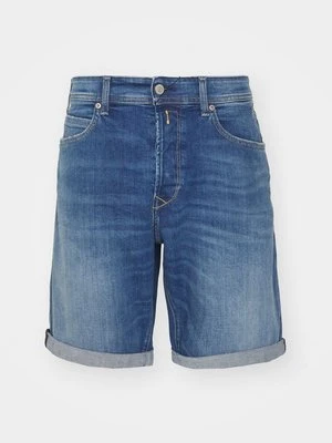 Szorty jeansowe Replay niebieski denim