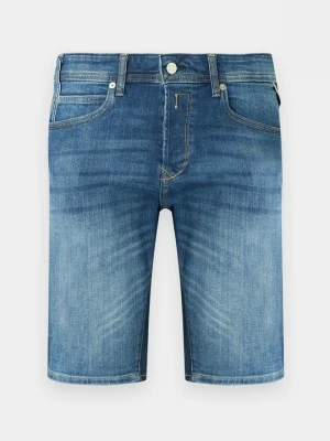 Szorty jeansowe Replay niebieski denim