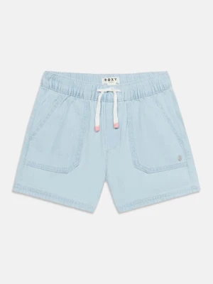 Szorty jeansowe Roxy niebieski denim