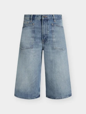 Szorty jeansowe Samsøe Samsøe niebieski denim