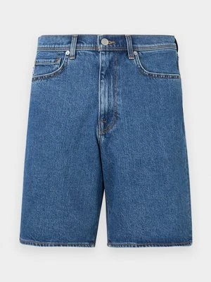 Szorty jeansowe Selected niebieski denim