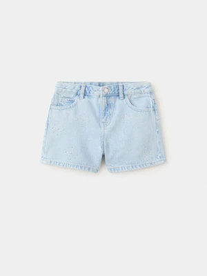 Szorty jeansowe ze zdobieniami jasnoniebieski - Dzieci - lata - MANGO KIDS