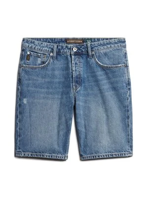 Szorty jeansowe Superdry niebieski