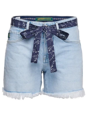 Szorty jeansowe Superdry jasnoniebieski