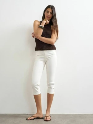 Szorty jeansowe Topshop biały