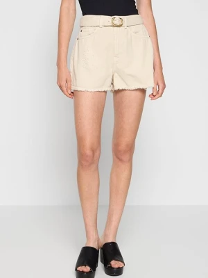 Szorty jeansowe TWINSET beżowy