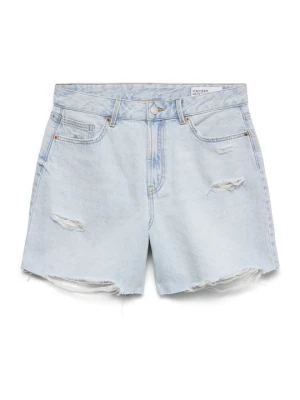 Szorty jeansowe Vero Moda jasnoniebieski denim