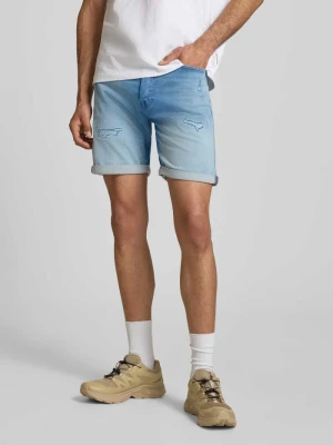 Szorty jeansowe w przetarciach model 'RICK' jack & jones