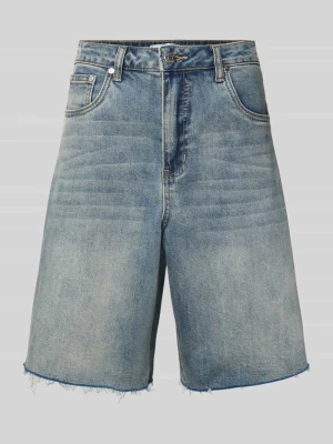 Szorty jeansowe Wide Leg w fasonie 5-kieszeniowym Gestuz