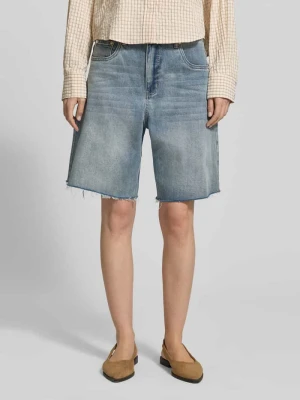 Szorty jeansowe Wide Leg w fasonie 5-kieszeniowym Gestuz