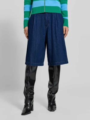 Szorty jeansowe wide leg z mieszanki bawełny i lyocellu Marc O'Polo Jeansowy niebieski