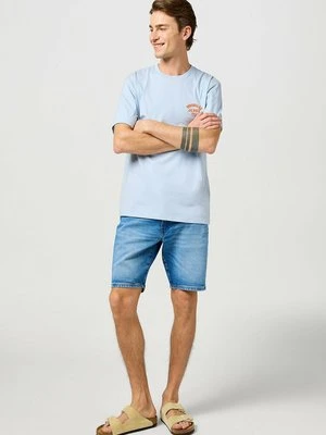 Szorty jeansowe Wrangler niebieski