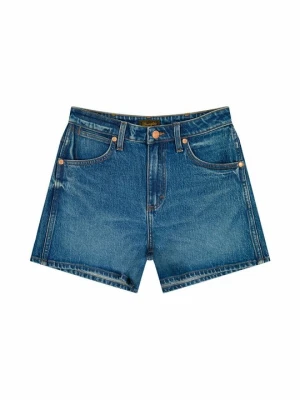 Szorty jeansowe Wrangler niebieski denim