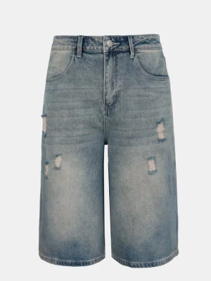 Szorty jeansowe YOURTURN niebieski denim