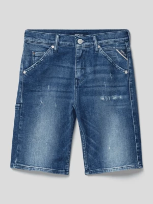 Szorty jeansowe z 5 kieszeniami Replay
