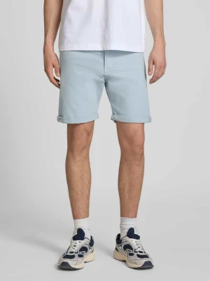 Szorty jeansowe z brzegiem i wpuszczanymi kieszeniami model 'RICK ALLEN' jack & jones