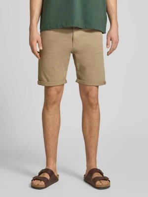 Szorty jeansowe z brzegiem i wpuszczanymi kieszeniami model 'RICK ALLEN' jack & jones