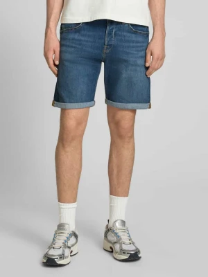 Szorty jeansowe z brzegiem model 'RICK' Jack&Jones Ciemnoniebieski