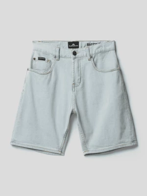Szorty jeansowe z detalami z logo model ‘BIZON ICED’ Quiksilver
