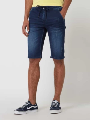Szorty jeansowe z dodatkiem streczu model ‘Liam’ Blue Monkey