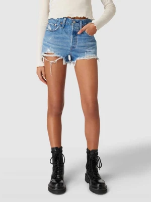 Szorty jeansowe z efektem znoszenia model ‘501 ORIGINAL’ Levi's®