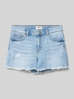 Szorty jeansowe z frędzlami model ‘ROBYN’ Only
