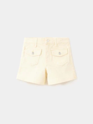 Szorty jeansowe z kieszeniami pastelowy żółty - Dzieci - lata - MANGO KIDS