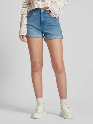 Szorty jeansowe z prostą nogawką i 5 kieszeniami model ‘PEGGY’ Pieces