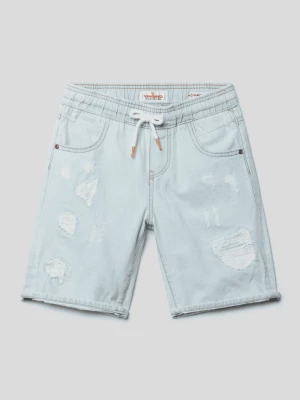 Szorty jeansowe z przetarciami model ‘CABRINI’ VINGINO