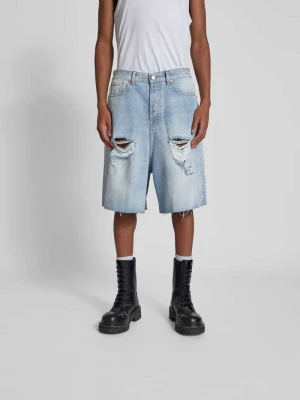 Szorty jeansowe z przetarciami Vetements Niebieski